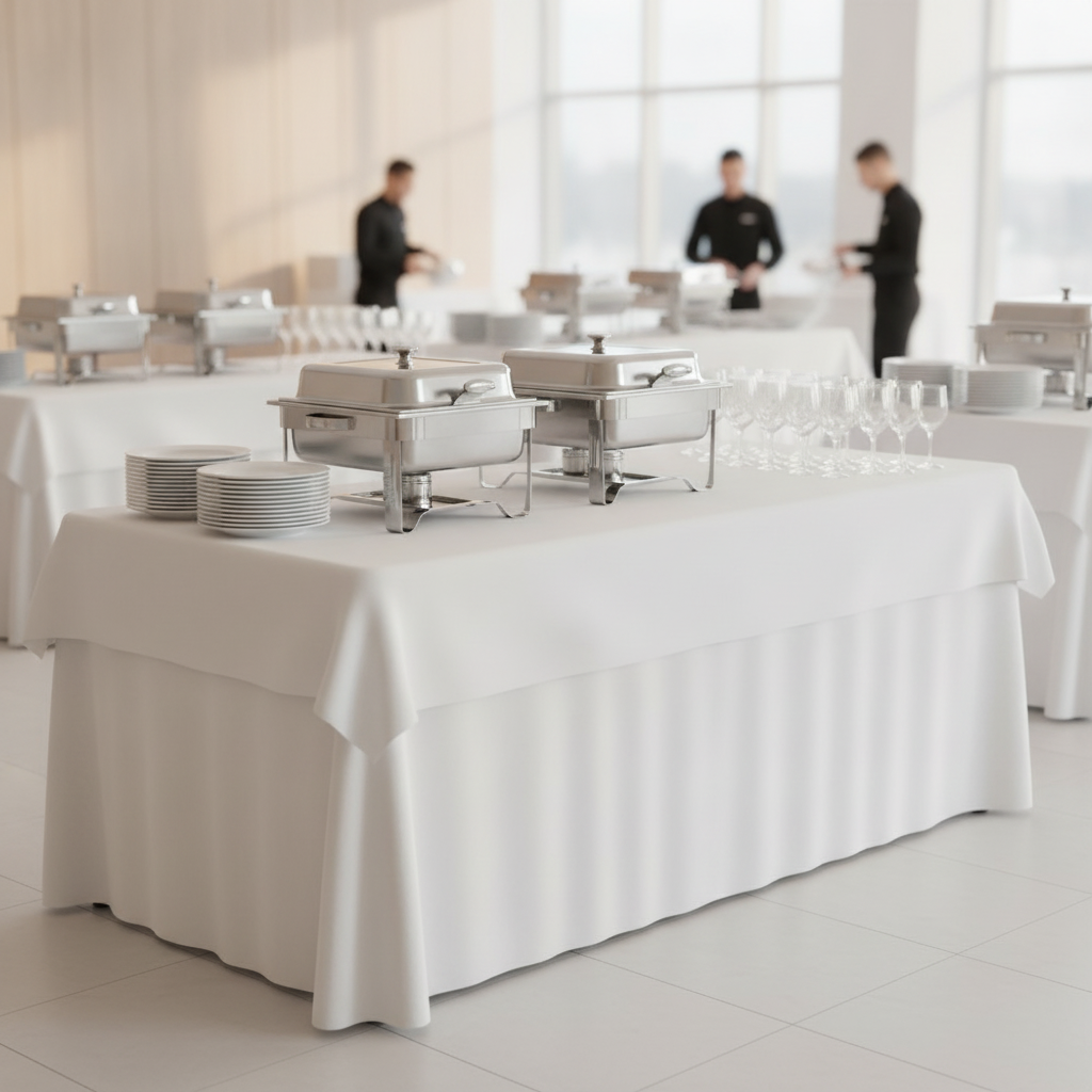 High-Density Polyethylene Rectangular Folding Table 5ft for Catering Events