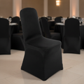 Polyester Black Banquet Chair Cover for Weddings & Events