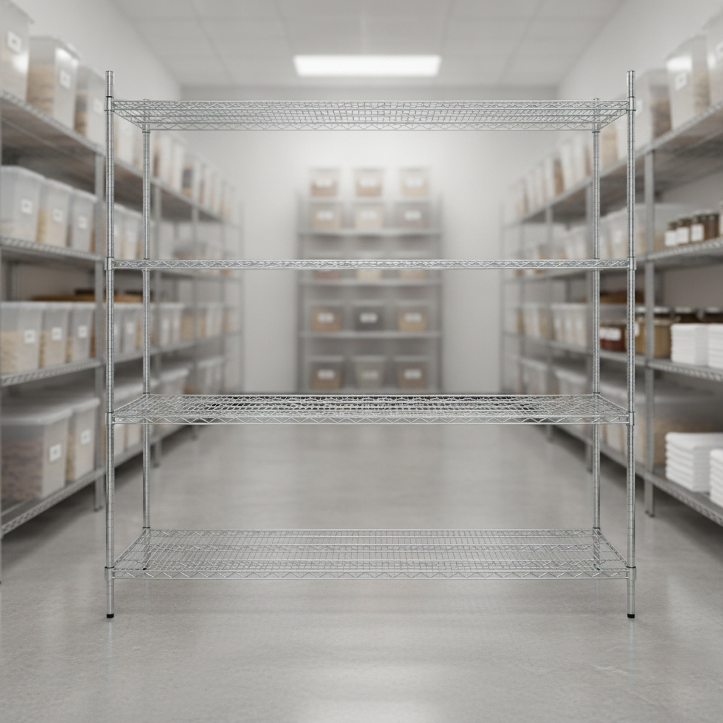 Zinc Coated Steel Wire Shelving Kit 1830mm for Storage Solutions