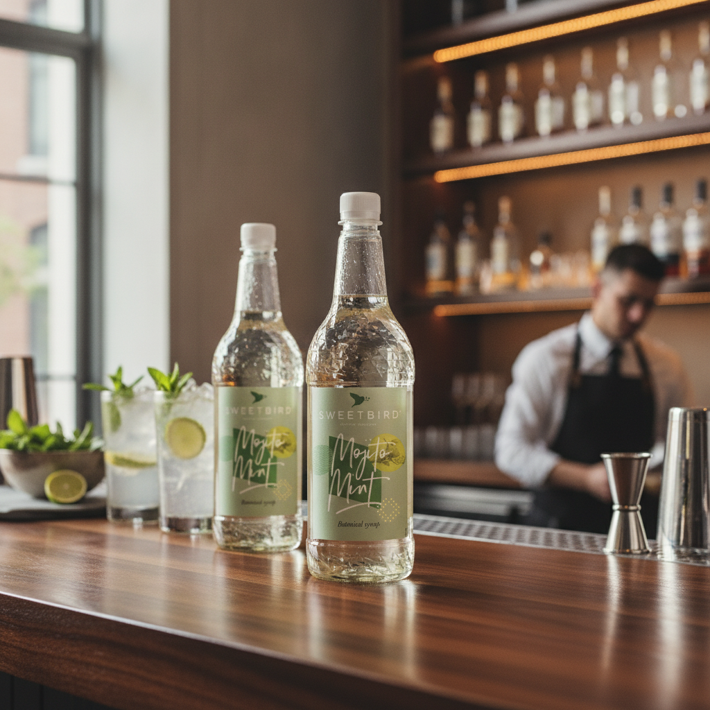Mojito Mint Syrup 1L for Cocktails & Mocktails