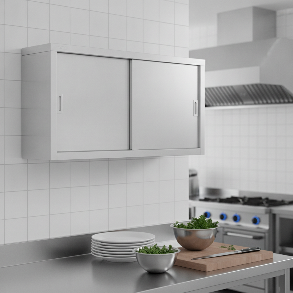 Stainless Steel Wall Cupboard 1200mm for Kitchen Storage