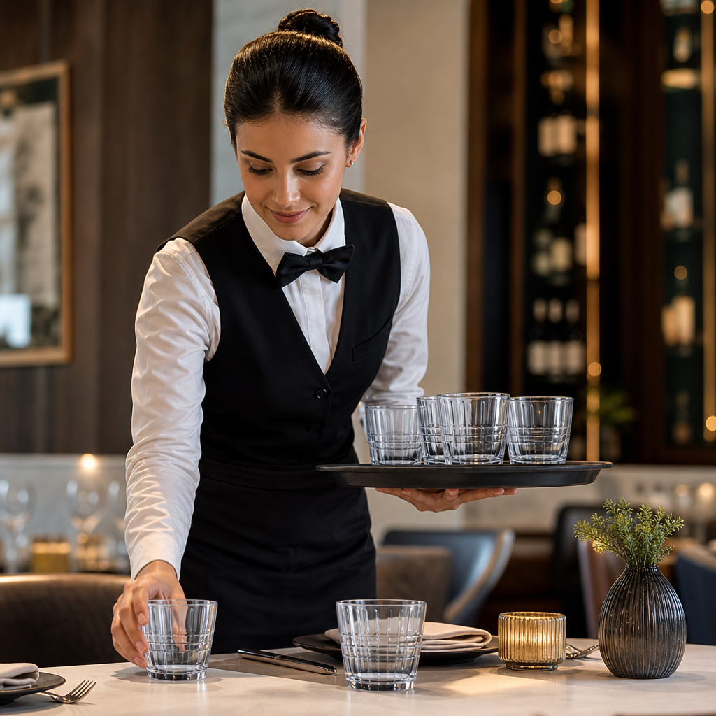 Toughened Glass Stackable Tumblers 210ml for Bars & Restaurants (Pack of 24)