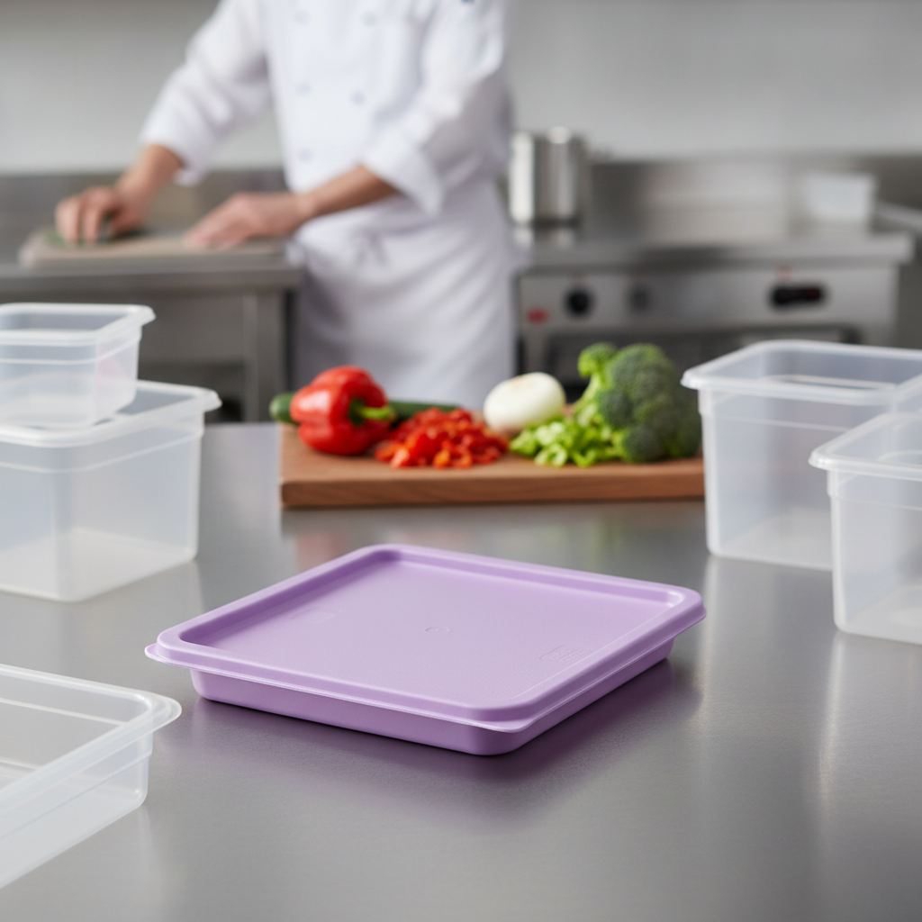Polyethylene Square Food Storage Container Lid for Food Prep