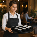 Alumina Vitrified Ceramic Liquorice Low Cups 85ml for Elegant Drinks Service (Pack of 12)