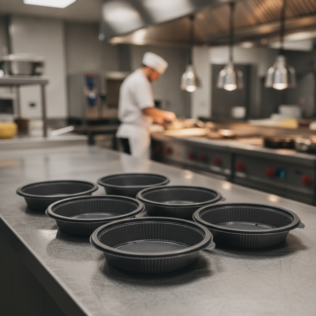 rPET Round Takeaway Containers 650ml for Food Service (Pack of 464)