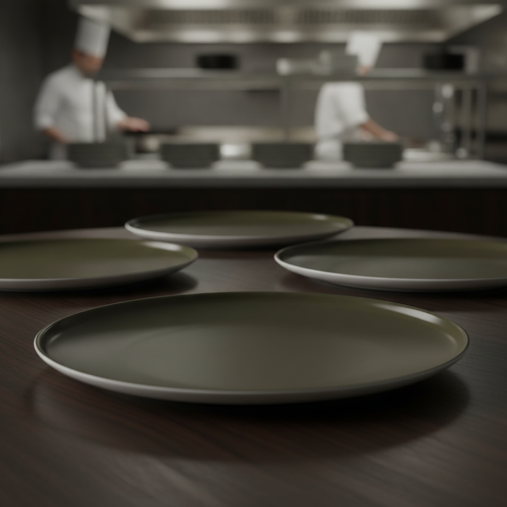 Porcelain Plate Brown 320mm for Catering & Hospitality