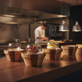 Wooden Medium Plant Pot Pedestals 198mm for Food Presentation (Pack of 4)