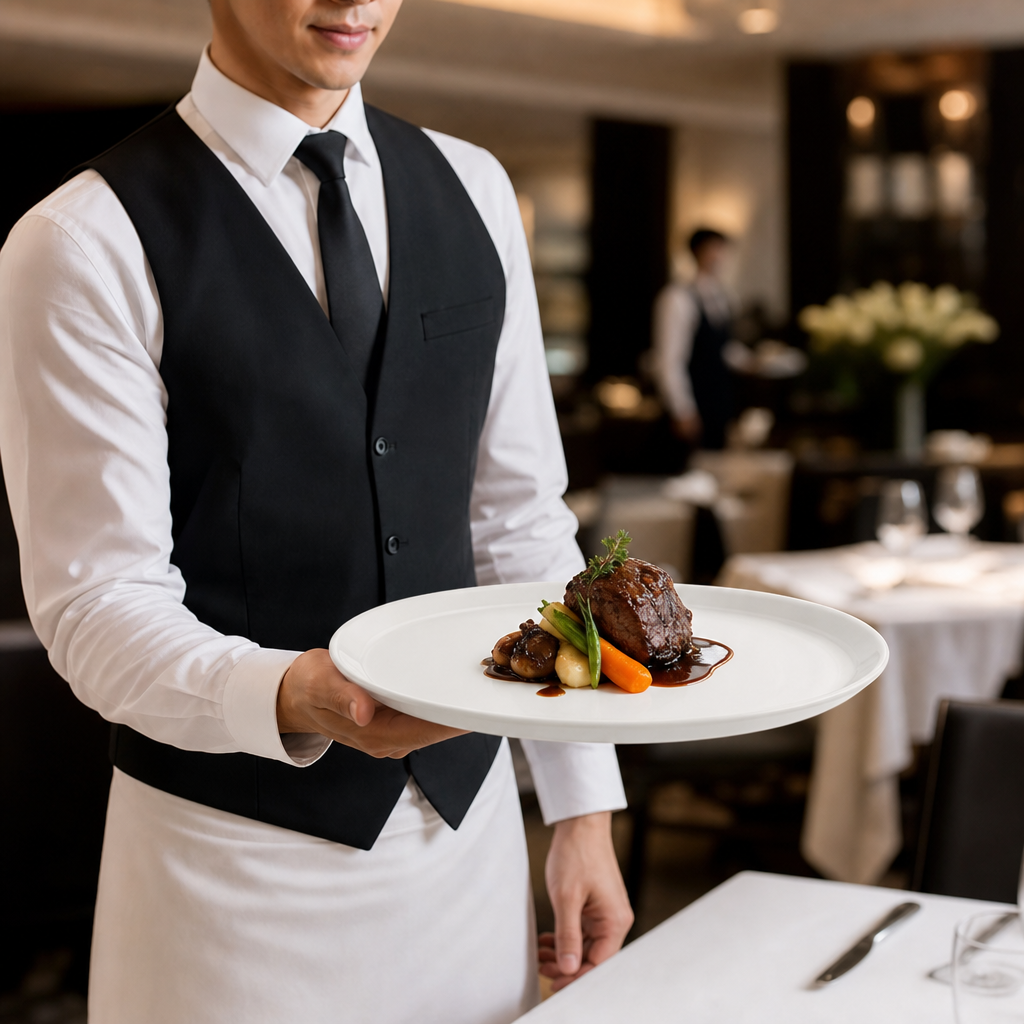 Round Trays 240mm Fine China for Upscale Dining (Pack of 12)