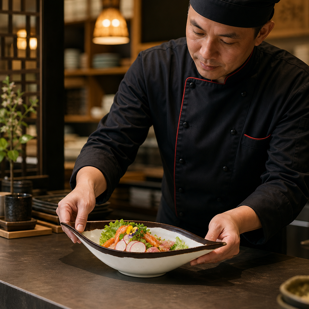 Leaf-Shaped Bowl 305mm Melamine for Creative Presentations