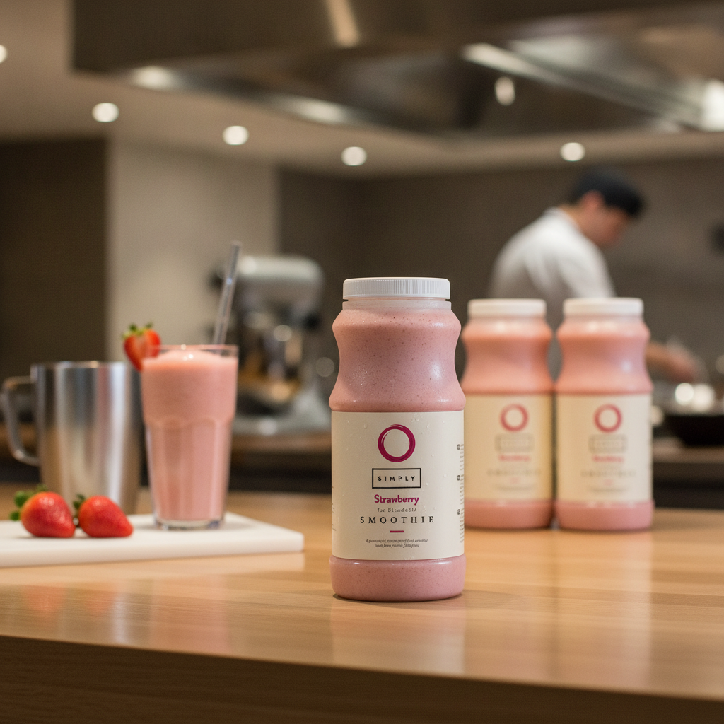 Strawberry Smoothie Mix 1L for Refreshing Beverages