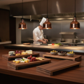 Wood Presentation Board 396x160mm for Serving Food (Pack of 4)