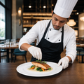 Wide Rim Plates 240mm White Porcelain for Restaurants & Cafés (Pack of 12)