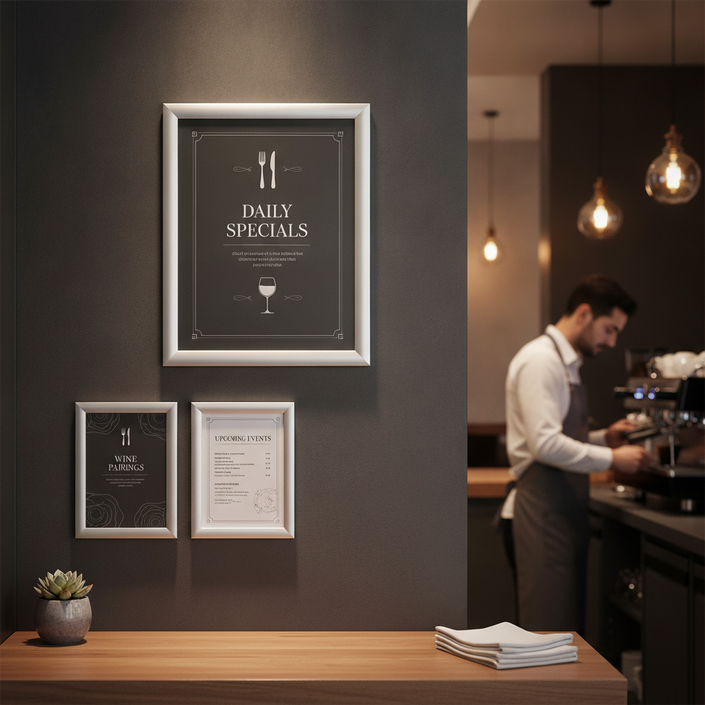 Aluminium Snap Display Frame A3 for Clubs & Bars