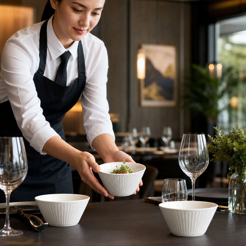 Bowls 130mm Porcelain for Elegant Table Settings (Pack of 12)