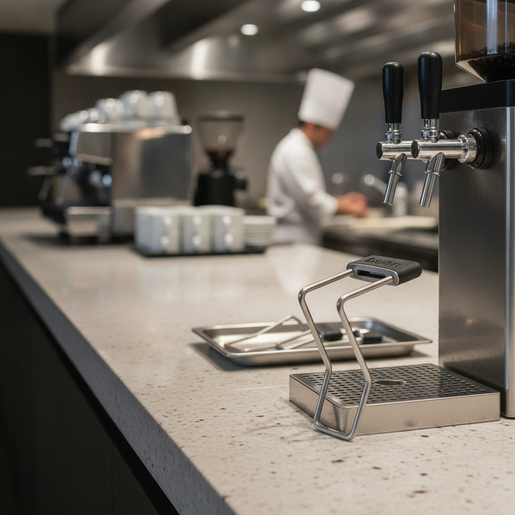 Stainless Steel No-Touch Adapter for Drink Dispensers