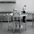 304 Stainless Steel Corner Table 700mm for Kitchen Workspaces