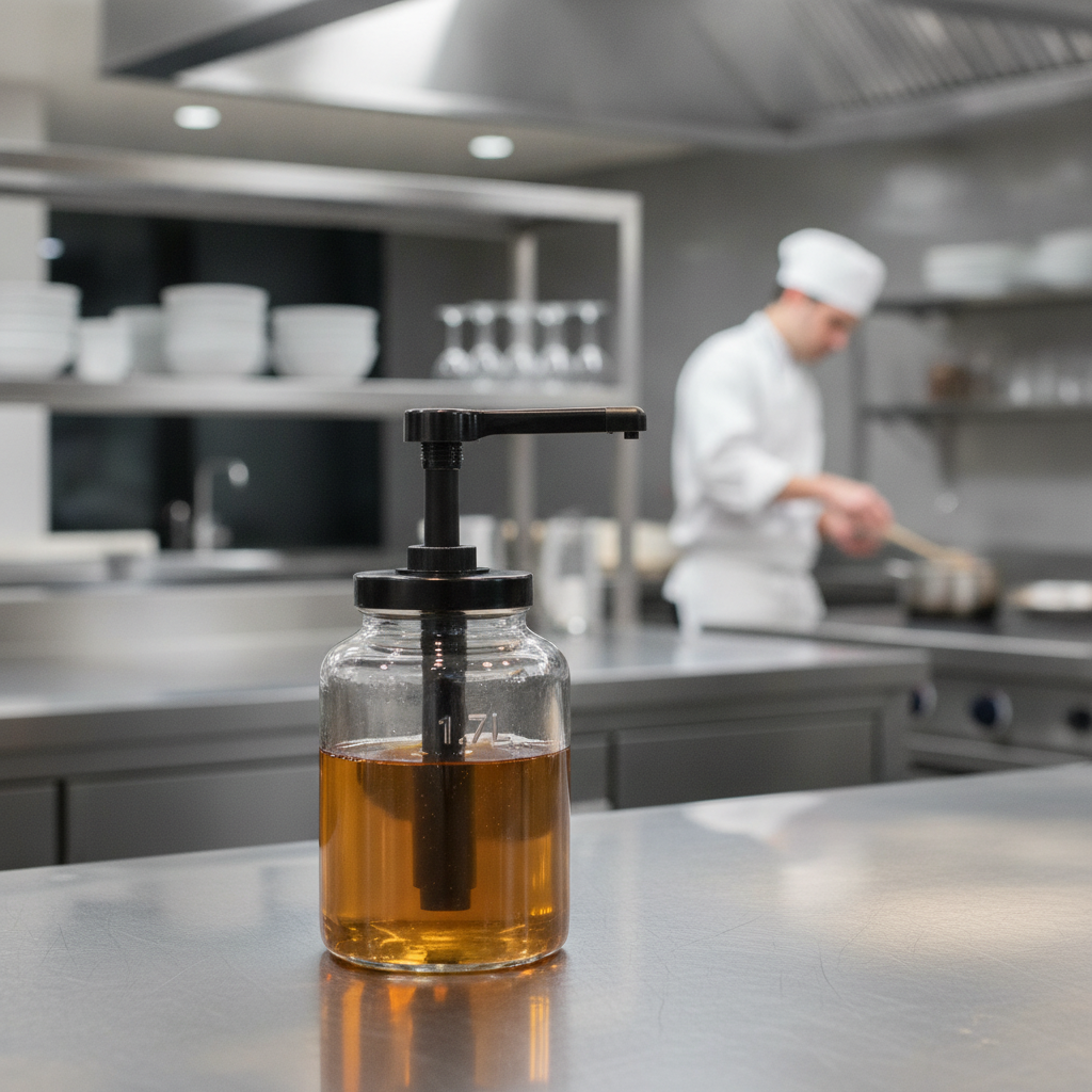 Glass Dosing Dispenser 1.7L for Buffets & Catering
