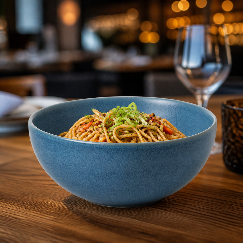 Nourish Oslo Blue Noodle Bowls 37.7oz for Stylish Dining