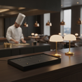 Metal Charging Tray 40mm for Magnetic Table Lamps in Restaurants