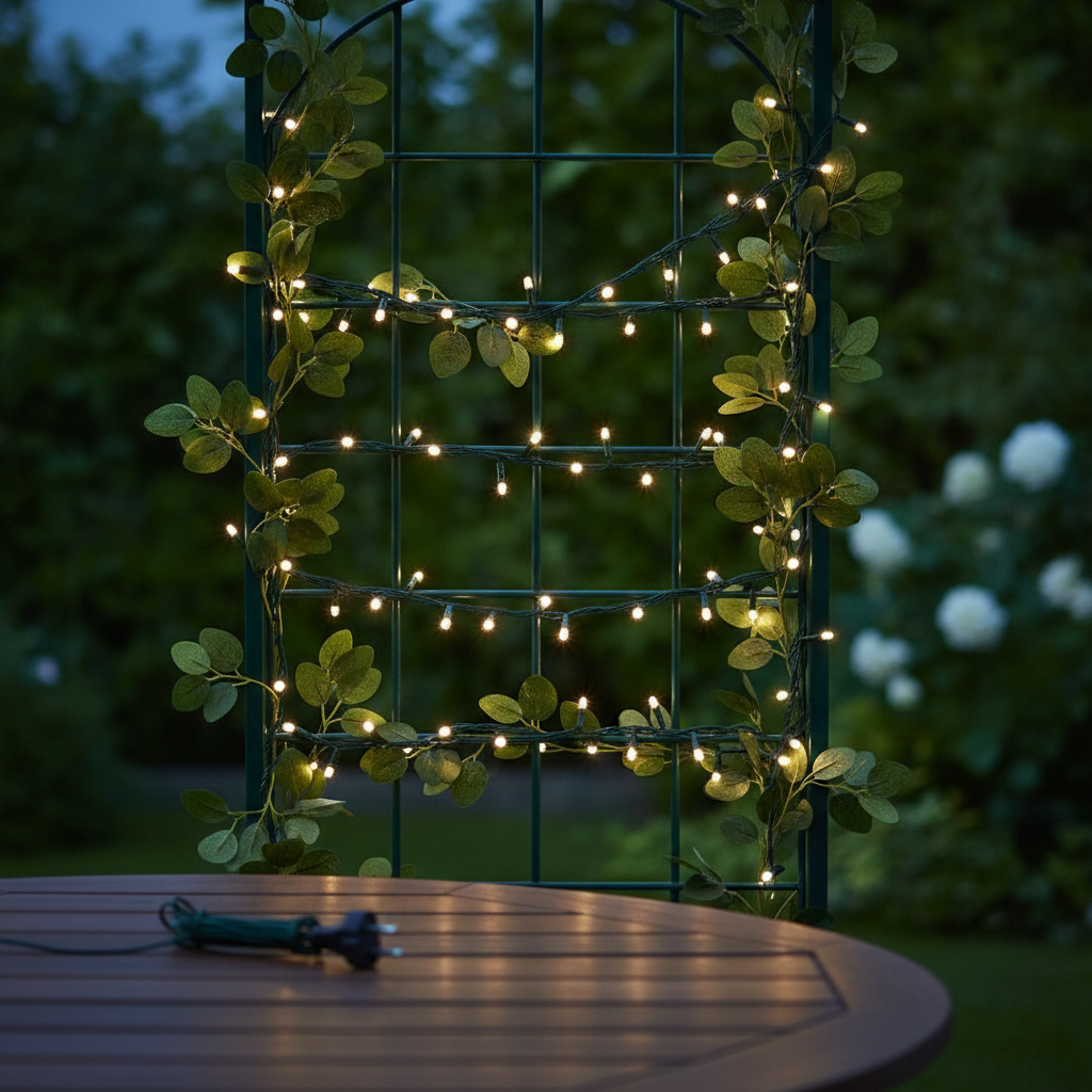 White LED String Lights 16.9m for Indoor & Outdoor Use