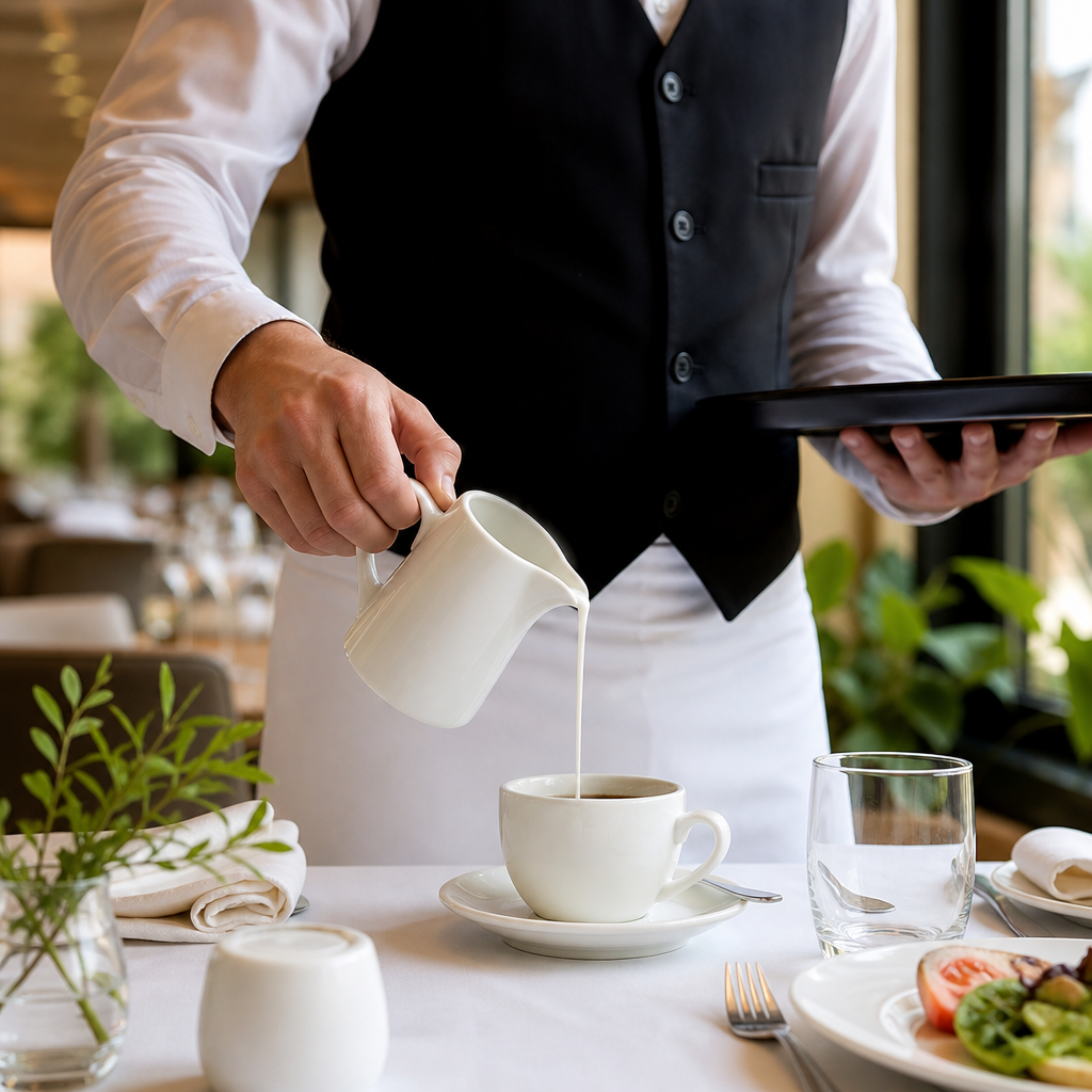 Large Porcelain Jugs 340ml for Event Dining (Pack of 4)