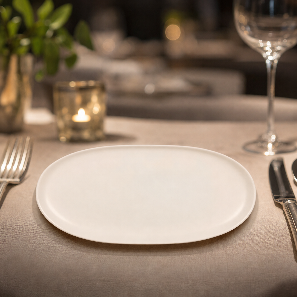 Plates 190mm Porcelain for Buffet Displays & Fine Dining (Pack of 12)