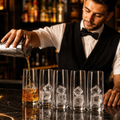 Crystal Glass Long Drink Tumblers 430ml for Serving Spirits (Pack of 6)