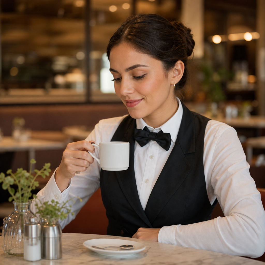 Fine China Stackable Espresso Cups 100ml for Restaurants & Cafés (Pack of 6)