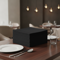 Premium Black Airlaid Dinner Napkins 40x40cm for Restaurants (Pack of 500)