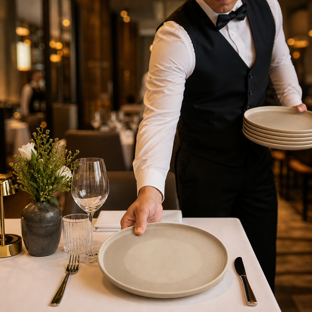 Plates 225mm Ceramic for Stylish Dining (Pack of 6)