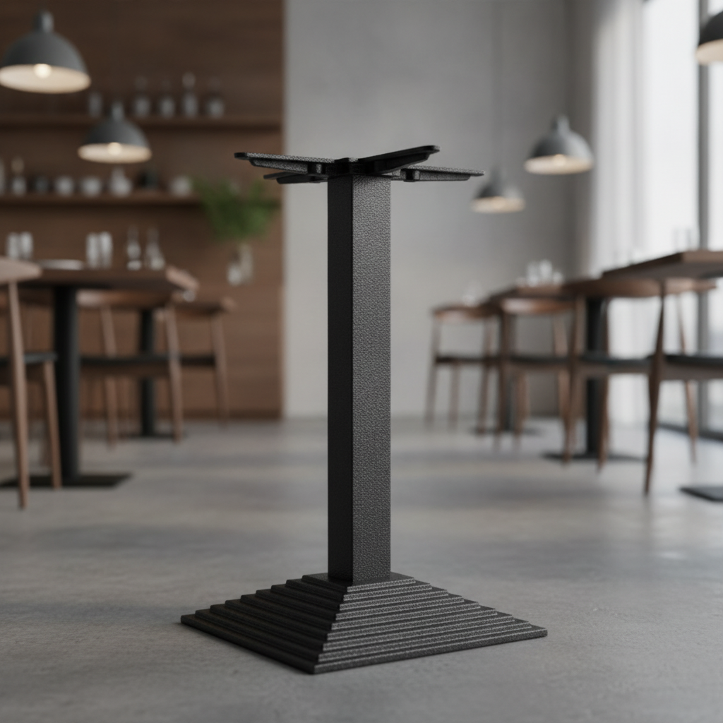 Cast Iron Square Table Base 720mm for Cafés & Restaurants
