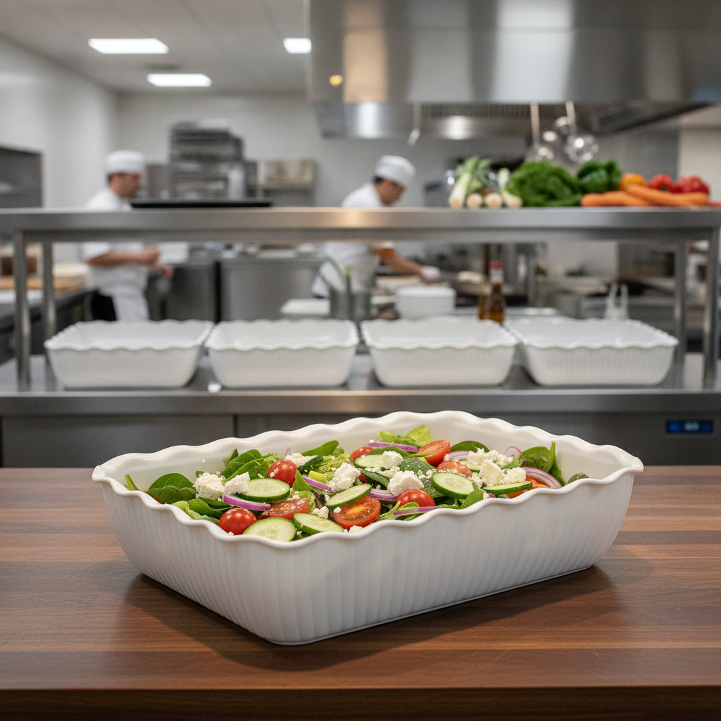 SAN Large Salad Crock 4.25L for Food Service
