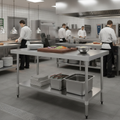 Stainless Steel Prep Table 1500mm for Back-of-House Use
