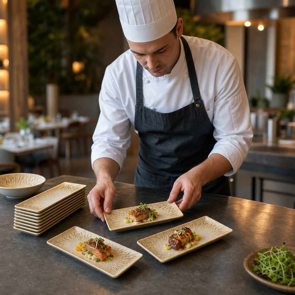 Oblong Platters 298x153mm Vitrified Ceramic for Hospitality (Pack of 12)