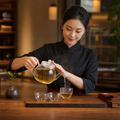 Clear Glass Teapot 400ml for Stylish Beverage Service