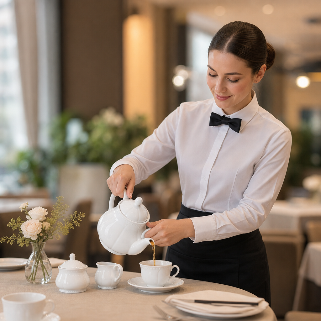 Porcelain Teapot 600ml for Catering Establishments (Pack of 4)