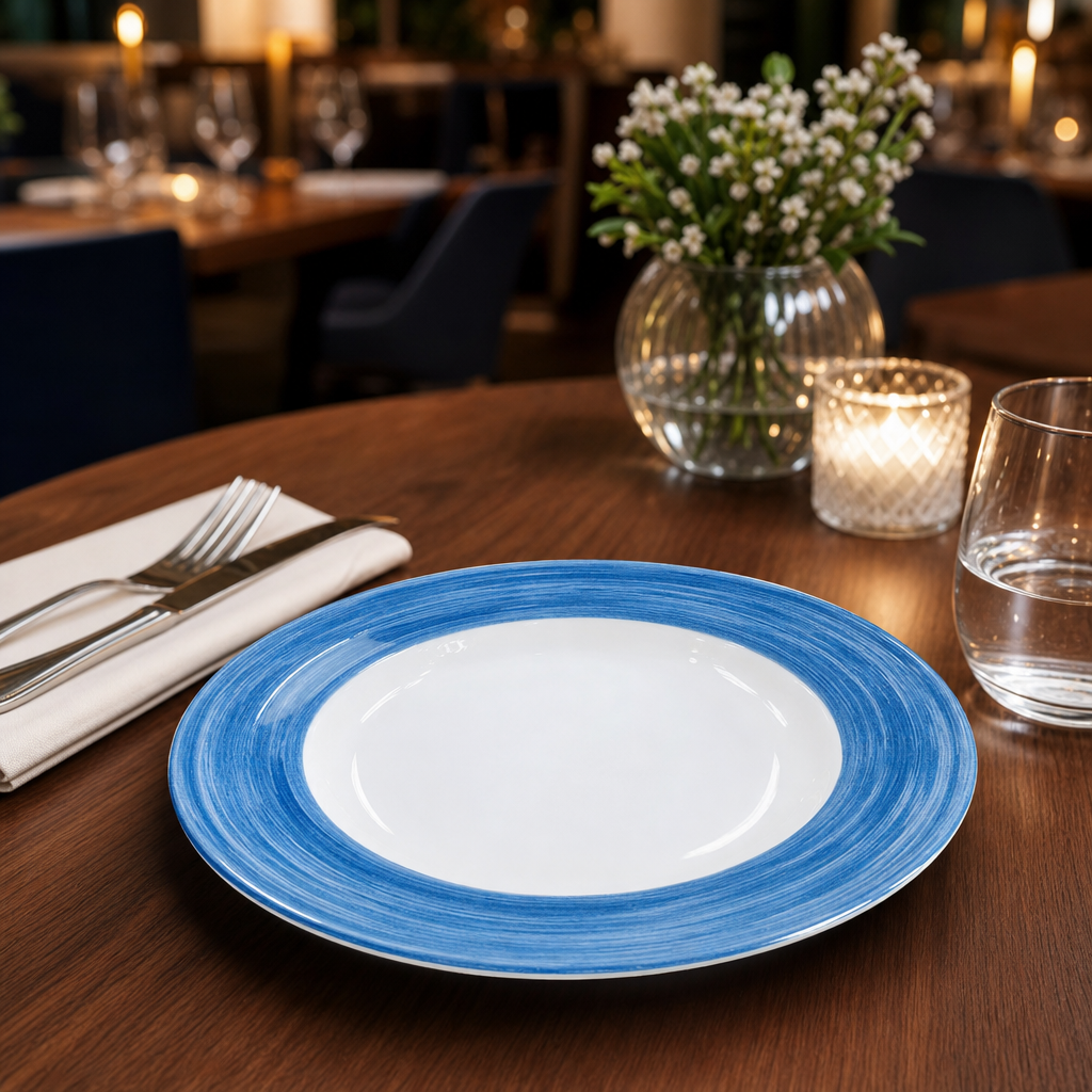 Side Plates 155mm Glass for Healthcare Environments (Pack of 24)