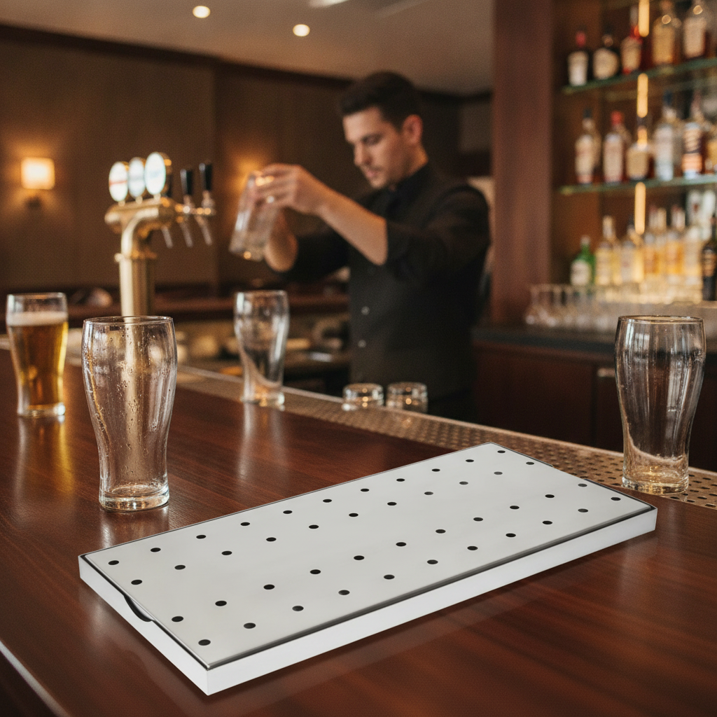 Stainless Steel Drip Tray 400 x 200mm for Bars & Pubs