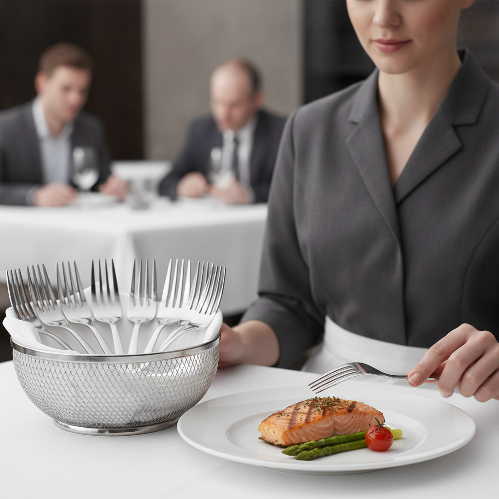 Stainless Steel Table Forks 200mm for Restaurants & Catering (Pack of 12)