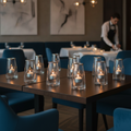 Clear Glass Table Lamp 83x152mm for Restaurants & Events (Pack of 12)
