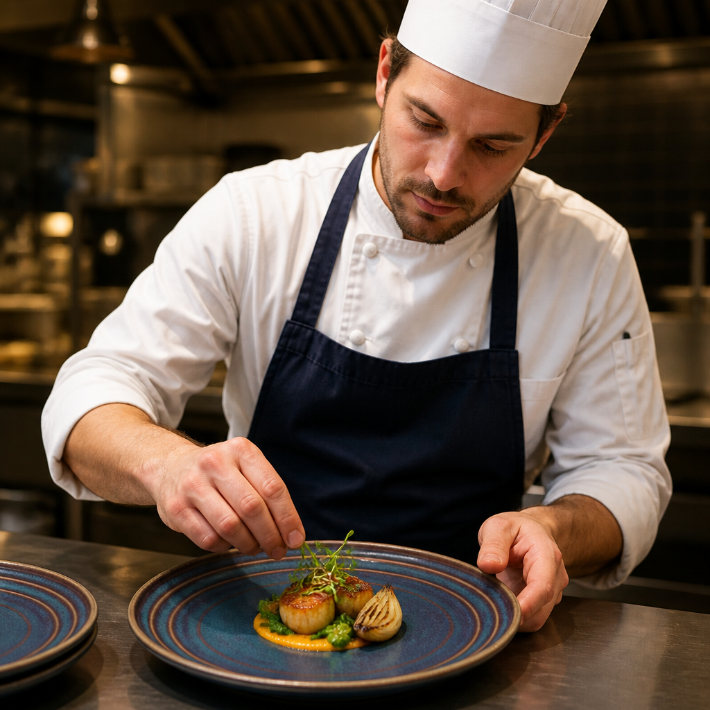 Flat Round Plates 270mm Porcelain for Restaurants (Pack of 4)