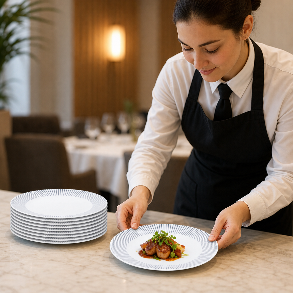 Coupe Plates 165mm Fine Bone China for Elegant Dining (Pack of 12)