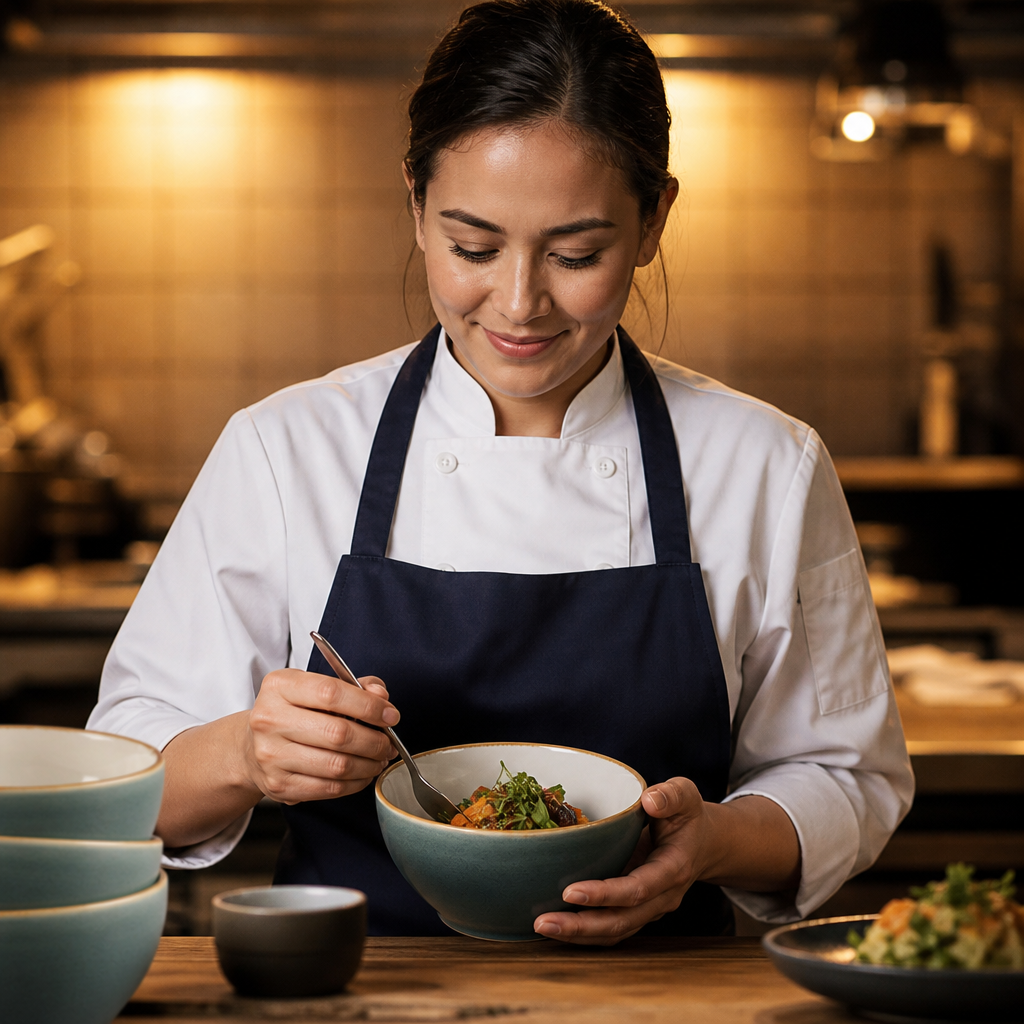 Porcelain Round Bowls with Reactive Glaze 140mm for Dining & Catering