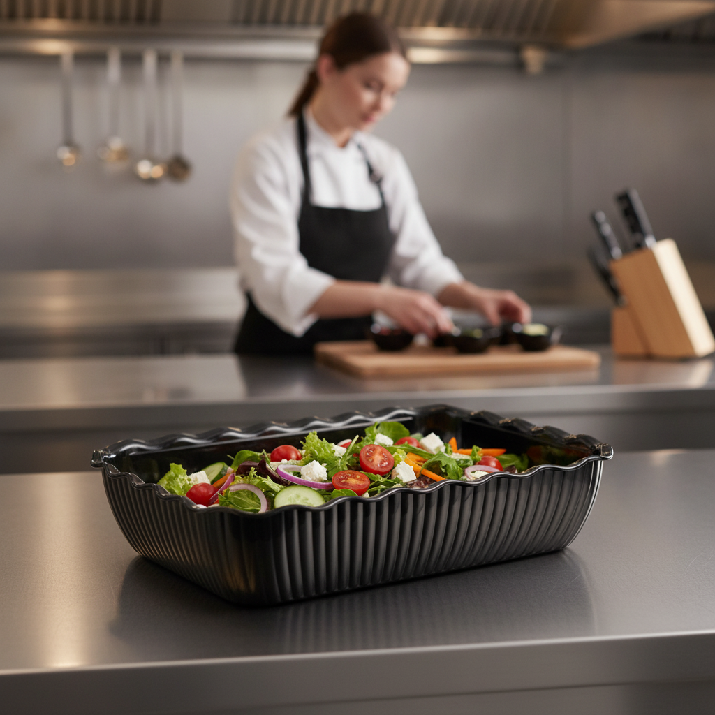 SAN Large Salad Crock 4.25L for Food Display