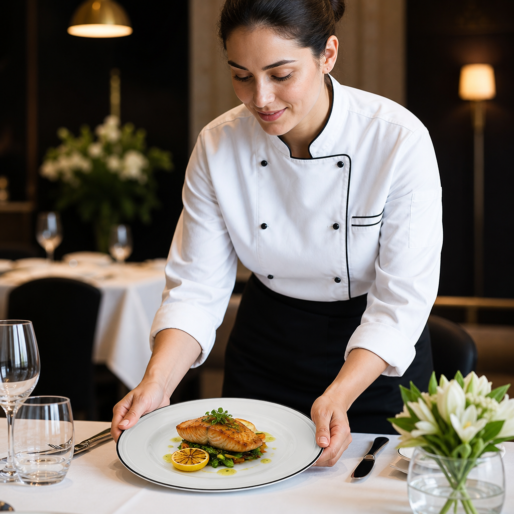 Plates 255mm Black China for Elegant Dining (Pack of 12)