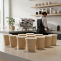 PLA & Paper Compostable Coffee Cups 340ml for Eco-Friendly Events (Pack of 1000)