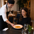 Opal Glass Brush Soup Plates 225mm for Healthcare Environments