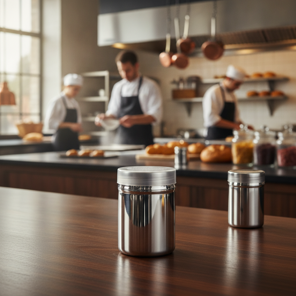Stainless Steel Fine Dredger 275ml for Baking & Cooking