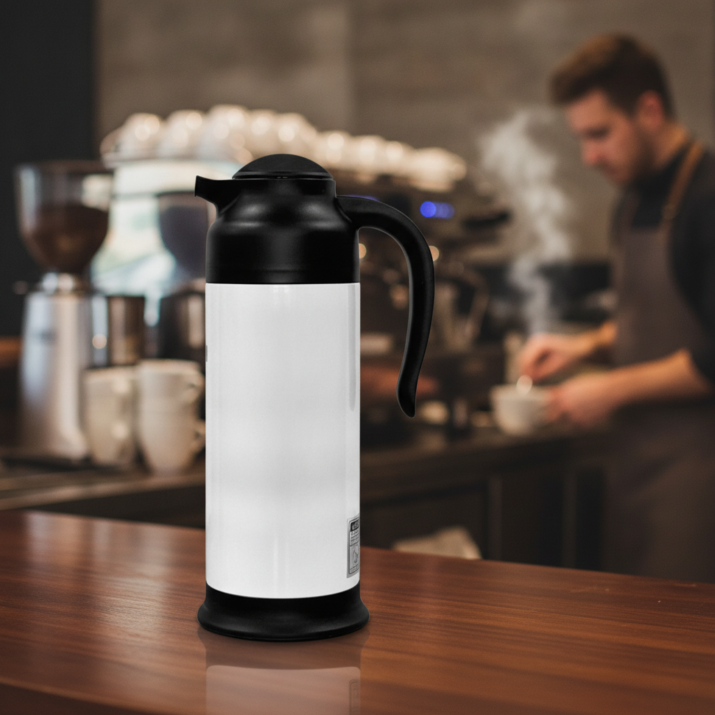 Stainless Steel Shatterproof Vacuum Jug 1L for Beverage Service