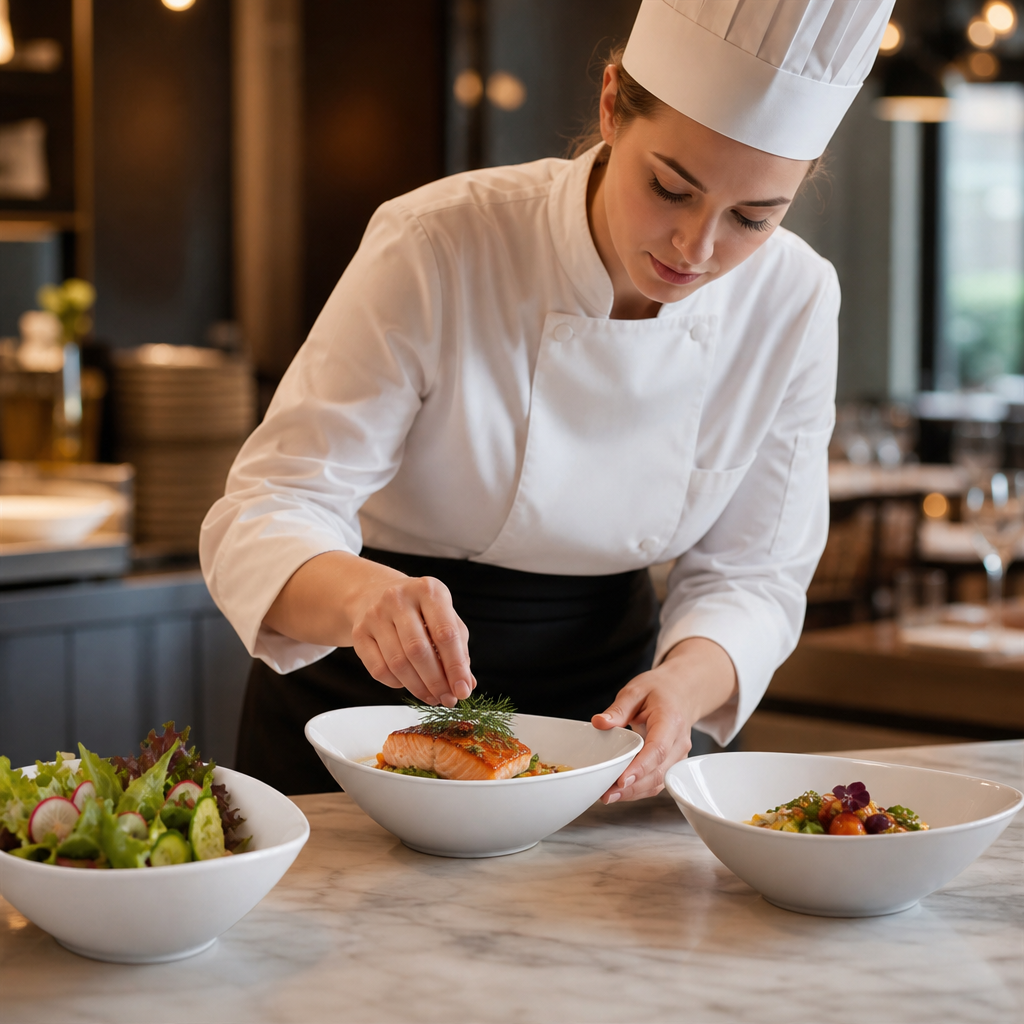 Oval Bowls 255x180mm Vitrified Porcelain for Restaurants (Pack of 6)
